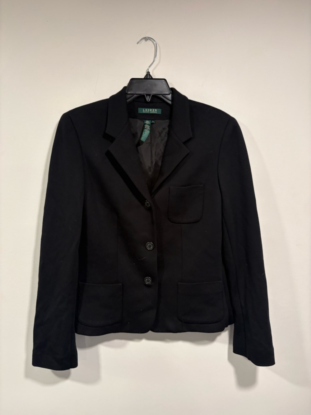 Lauren Ralph Lauren Black Three-Button Women's Blazer